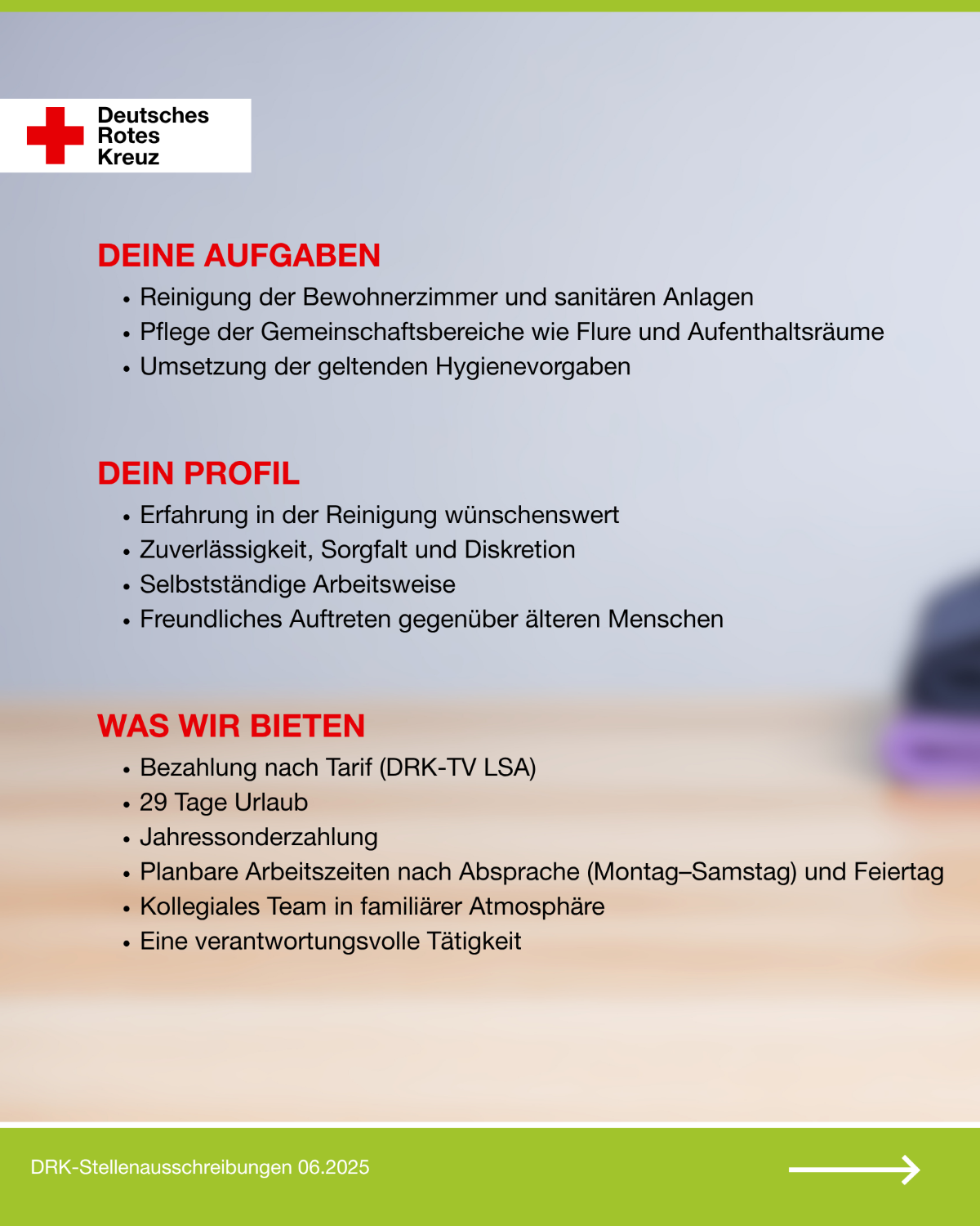 Stellenausschreibung DRK Pflegefachkraft Genthin